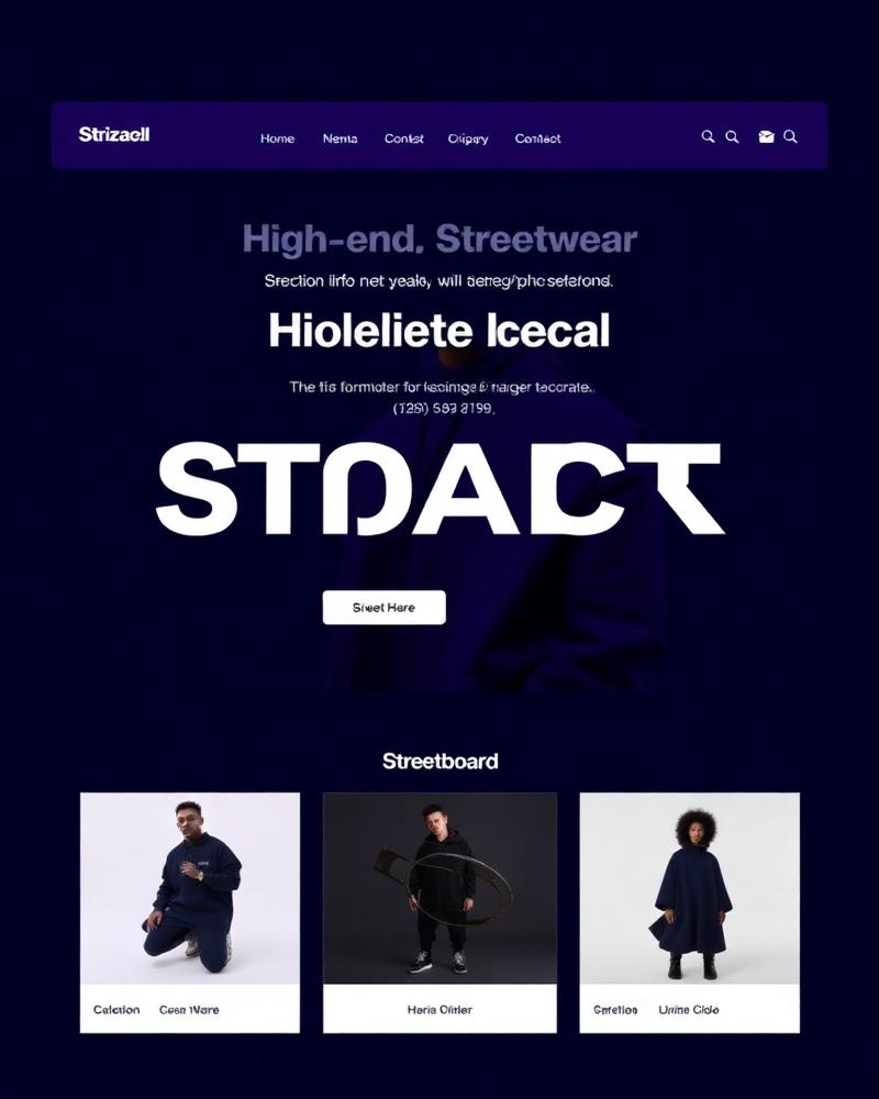 Vertex Apparel ecommerce homepage